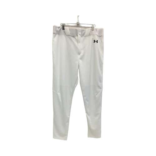 New Under Armour White Mens Xl Ob Baseball And Softball Bottoms