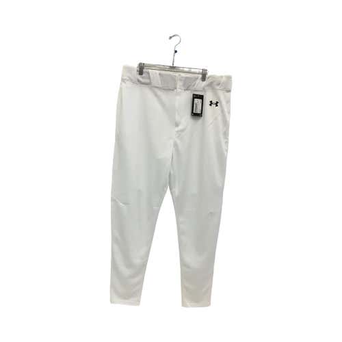 New Under Armour White Mens Xl Ob Baseball And Softball Bottoms