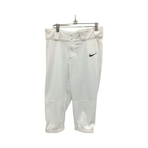 New Nike White Womens Md Baseball And Softball Bottoms