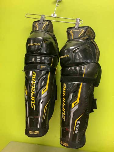 Used Bauer Supreme Mx3 16" Hockey Shin Guards