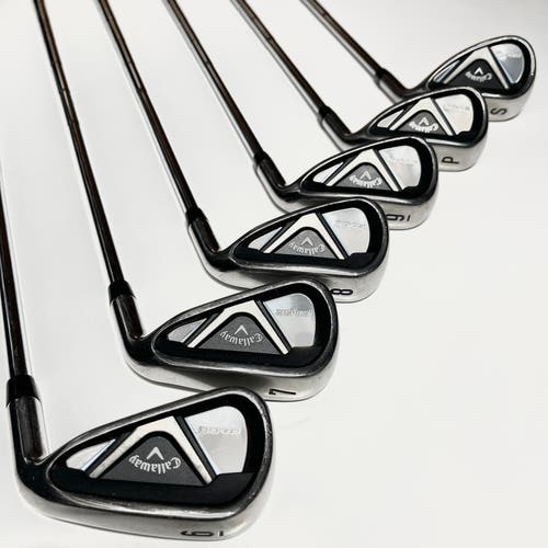 Callaway Edge Iron Set 6-9, PW, SW Right Handed Regular Flex Steel Shafts