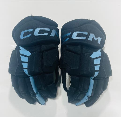 14” CCM Jetspeed FT4 Pro (Pro Stock) Gloves - Black/Baby blue (set 3)