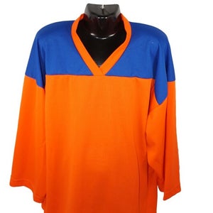 Youth Large Xlarge - Xtreme Basics Yth L/XL Orange Blue Hockey Jersey