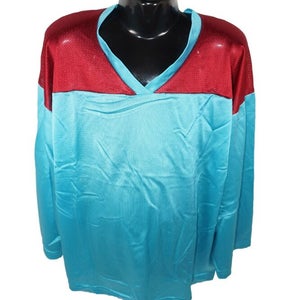 Youth Large Xlarge - Xtreme Basics Yth L/XL Turquoise Maroon Hockey Jersey