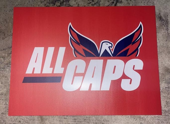 NHL Washington Capitals 2024 Playoffs Plastic Yard Sign New Giveaway