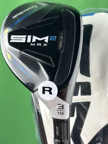 TaylorMade SIM2 Max Rescue 3-Hybrid 3H 19* Regular Flex Ventus Blue NEW #85145