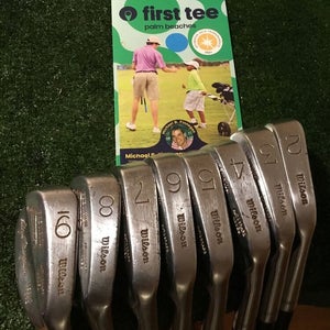 Wilson Gooseneck Precision Lloyd Mangrum Autograph Model Irons Set (2-9) Steel