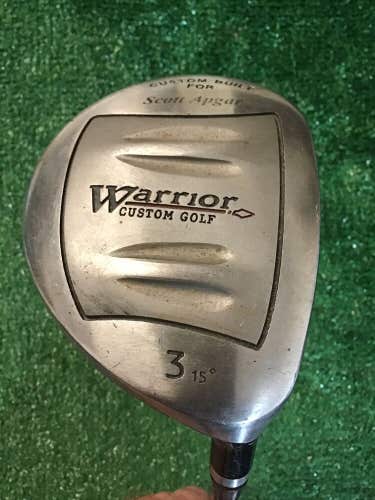 Warrior Custom Golf 15* 3 Wood Regular Graphite Shaft 44.5