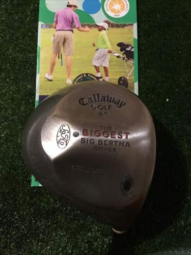 Callaway Biggest Big Bertha Titanium 8* Driver Harrison Boron Tour Graphite