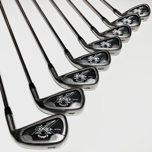 Callaway X20 Tour Iron Set 3-9, PW Right Handed Stiff Flex Steel Shafts