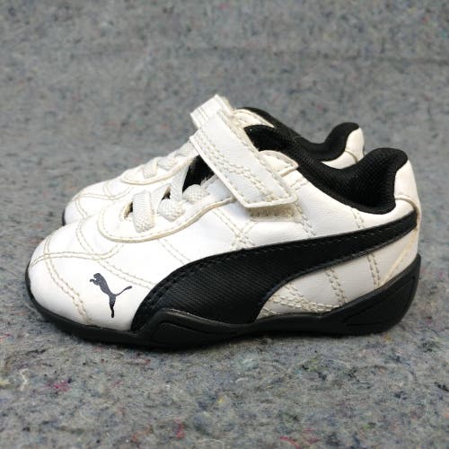 Puma Tune Cat 3 Boys Baby Shoes Size 5C Sneakers White Black Low Top Athletic