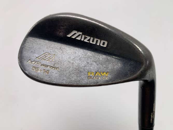 Mizuno MP Raw Black Ox Sand Wedge SW 56* 14 Bounce True Temper Dynamic Gold RH