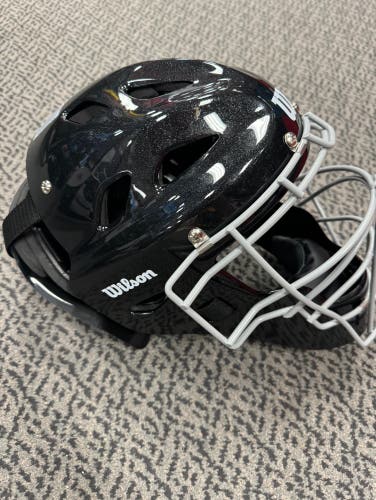 Wilson Black Youth Ez-gear catchers helmet