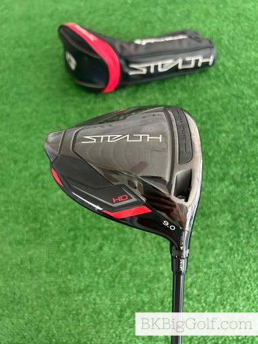 Taylormade Stealth HD 9.0 Driver w Headcover / Stiff