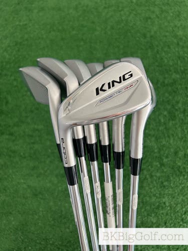 LH Cobra King Forged Tec One Length Iron Set 5-G / KBS $-Taper Lite One Length Stiff