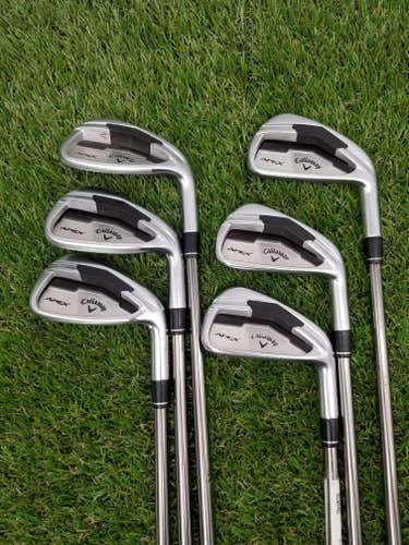 2014 CALLAWAY APEX IRON SET 4-PW (NO 5I) REGULAR UST MAMIYA RECOIL660 FAIR