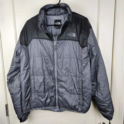 The North Face Men's Size: L Black Gray Zip Jacket Insulated Winter Coat