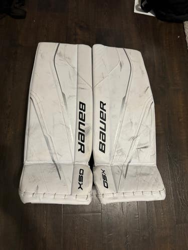 Used Small Bauer GSX (2023) Goalie Leg Pads