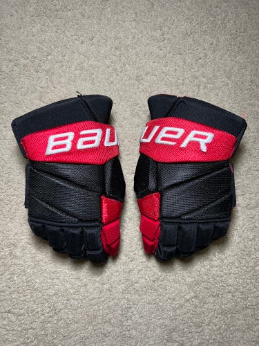 NHL Pro Stock Bauer Vapor 2X Pro Hockey Gloves 14" - Carolina Hurricanes