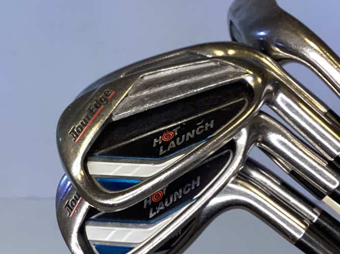 Used Tour Edge Hot Launch 5-aw 5i-gw Aw Regular Flex Graphite Shaft Iron Sets