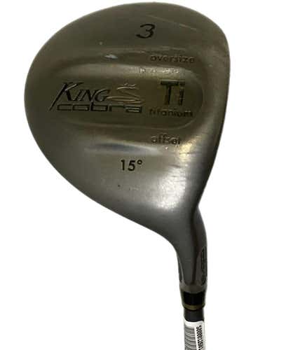 Used Cobra King Cobra Off Set Ti 3 Wood 3 Wood Regular Flex Graphite Shaft Fairway Woods