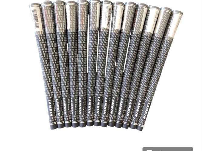 Set of 13 Lamkin Crossline Undersize White Golf Grips Brand New