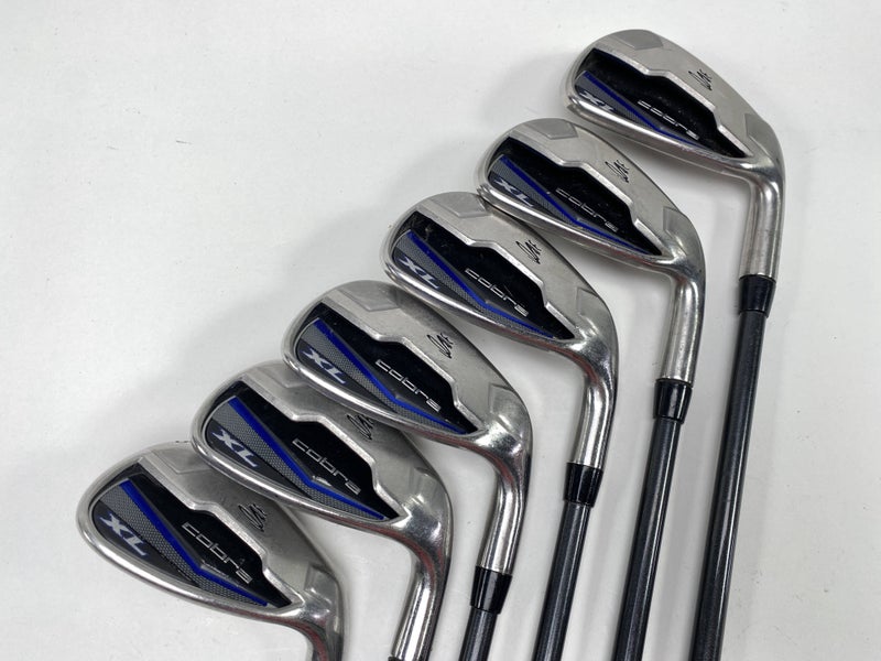 Cobra XL Iron Set 6-PW+SW Senior Graphite Mens RH Undersize Grips