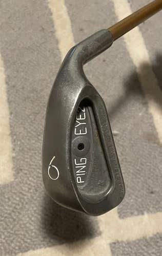 Used Men's 6 Iron Ping Eye 2 Right Handed Stiff Flex Graphite Shaft