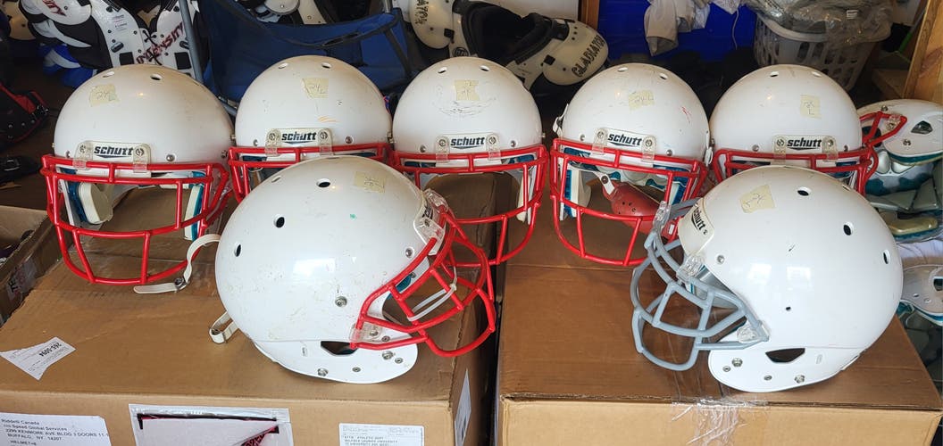 Used Large Adult Schutt Helmets