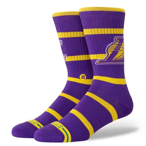 2024 Los Angeles Lakers NBA Prep Stance Sox Large Mens Size 9-13