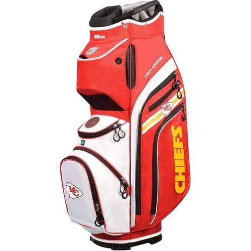 WIlson Golf NFL Officially Licensed Golf Cart Bags 14-Way - Kansas City Chiefs