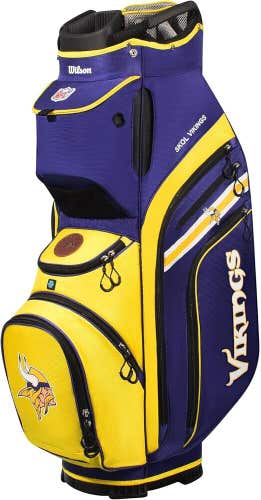 WIlson Golf NFL Officially Licensed Golf Cart Bags 14-Way - Minnesota Vikings