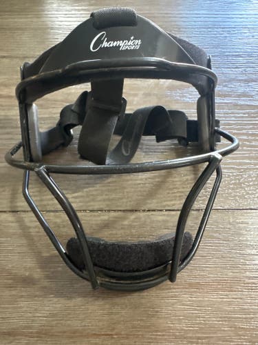 Softball Face Mask, Adult, Black