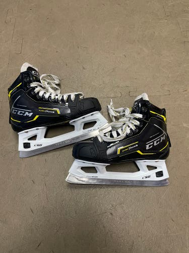 Used Junior CCM Regular Width Size 3.5 Super Tacks 9380 Hockey Goalie Skates