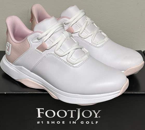 FootJoy Womens Prolite Spikeless Golf Shoes 98200 White/Pink Size 7 NEW #98814