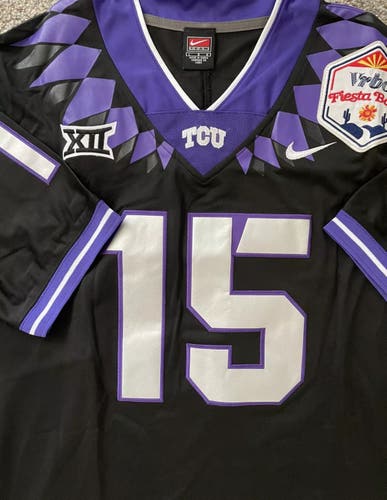 TCU Horned Frogs Fiesta Bowl NCAA Football Jersey Max Duggan - Men’s Large