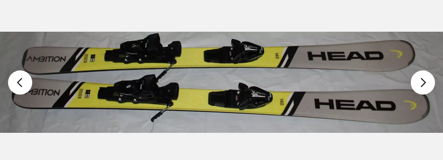 NEW Head Ambition 140cm R Skis with adjustable Bindings SR10 tyrolia