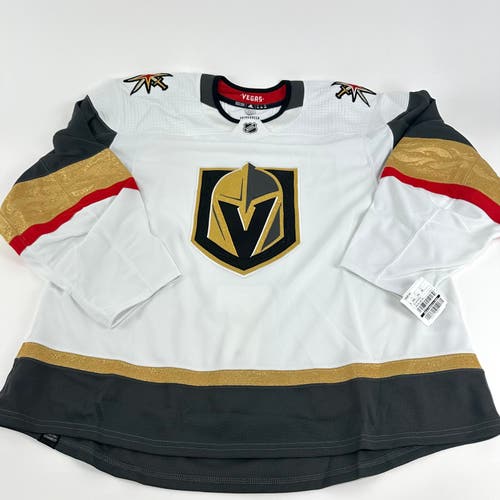 Brand New Away White Primegreen Vegas Golden Knights MIC Made in Canada Blank Game Jersey - Size 60