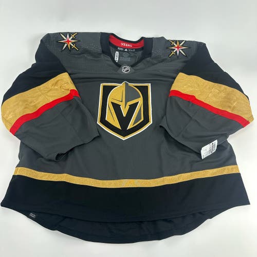 Brand New Home Primegreen Vegas Golden Knights MIC Made in Canada Blank Game Jersey - Size 60G