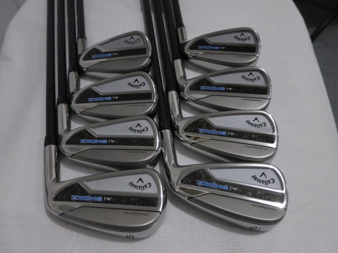 Callaway Paradym Ai Smoke Iron Set - 5-PW, AW, GW - Ladies Graphite - MINT/NEW