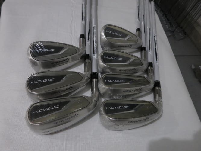 TaylorMade 2023 Stealth HD Iron Set - 5-PW, AW - Ladies Flex Graphite - NEW - LH