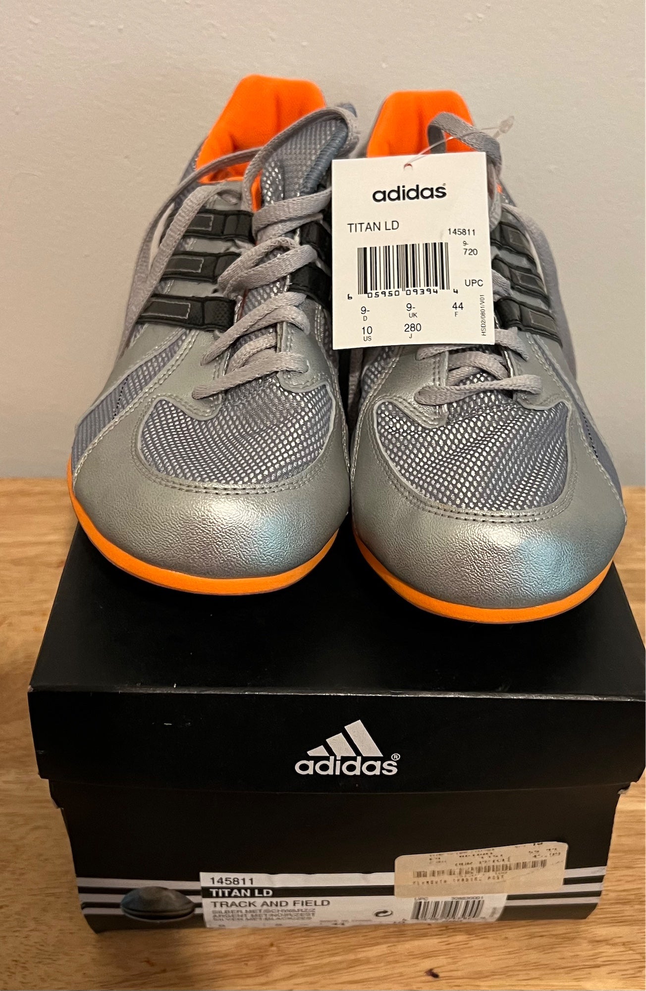 Adidas Titan Ld Silver Black and Neon Orange Track Shoe Men Size 9 No  Spikes | SidelineSwap | Buy and Sell on SidelineSwap
