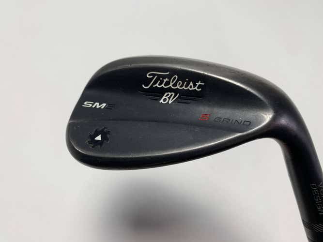 Titleist Vokey SM6 Jet Black Lob Wedge LW 60* 10 Bounce S-Grind Wedge Steel RH