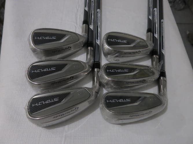 TaylorMade 2023 Stealth HD Iron Set - 5-PW - Regular Flex Graphite - NEW - LH