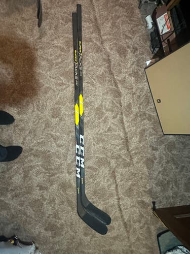 2 pack CCM Super Tacks AS1 Left Hand Hockey Stick P92 Pro Stock