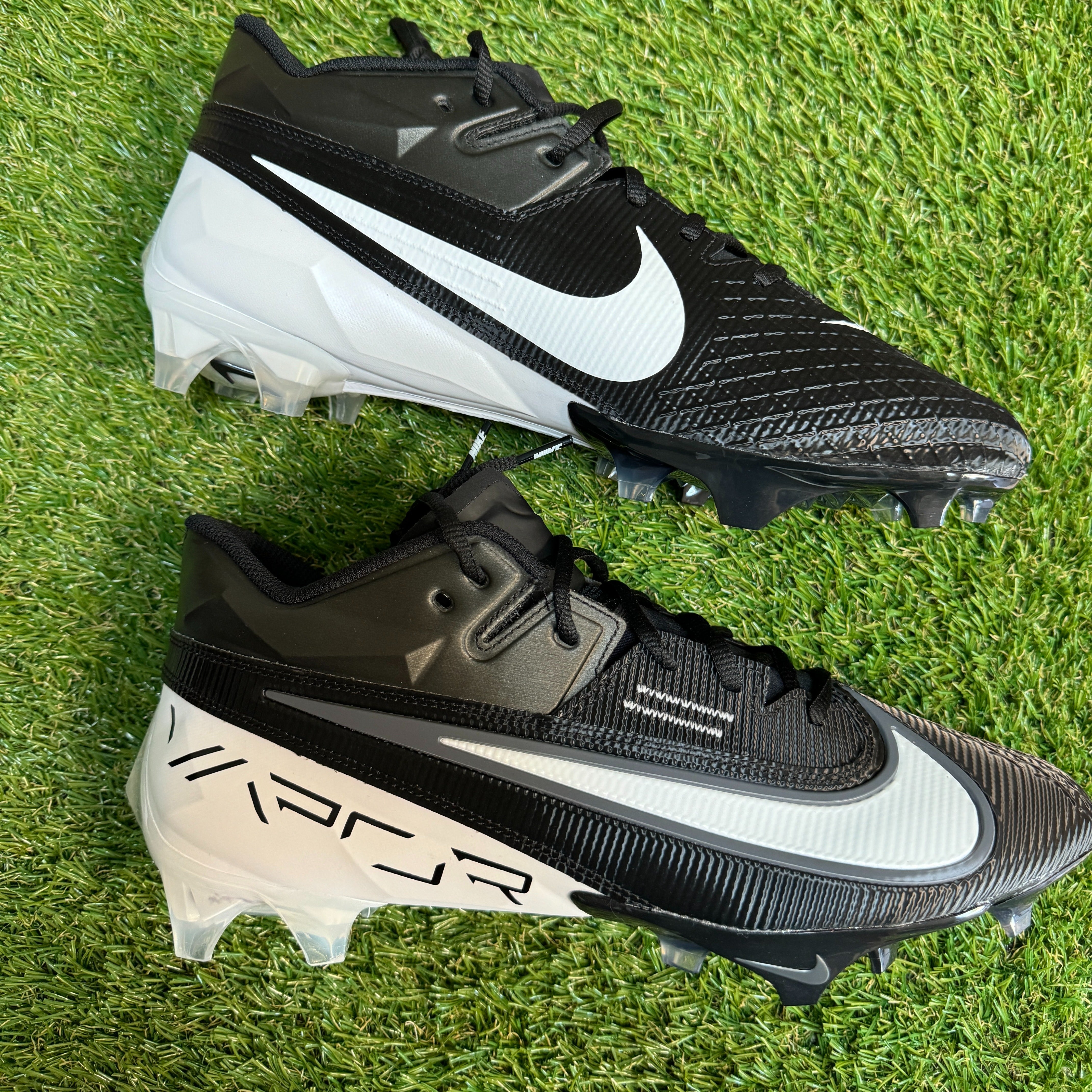 Nike Vapor Edge Elite 360 2 Football Cleats White Black Mens  display picture 2