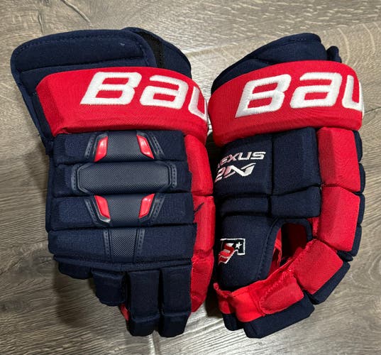 New Bauer Nexus 2N Gloves 14" Pro Stock Brady Tkachuk Team USA