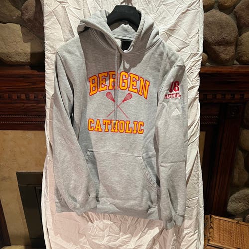 Bergen Catholic Lacrosse Gray Used Medium/Large Adidas Sweatshirt