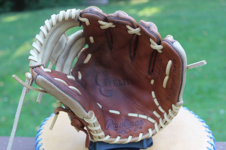 Used Infield Right Hand Throw Rawlings Gold Glove Elite Baseball Glove 11.25"