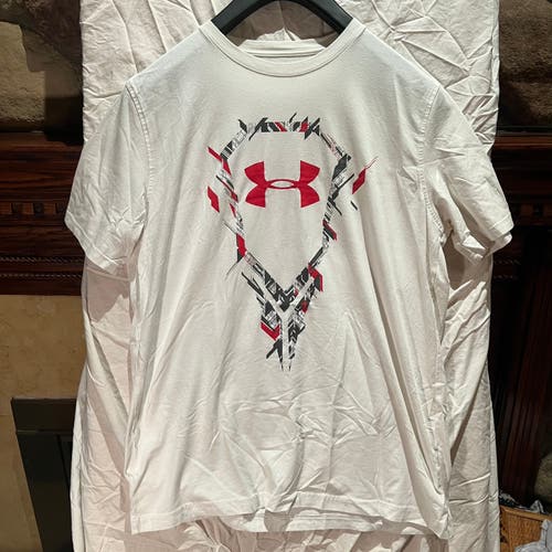 Under Armour All American Shirt White Used Men's Under Armour Shirt